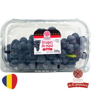 Gusturi romanesti | Struguri negri fara samburi 500g