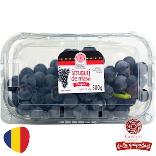 Gusturi romanesti | Struguri negri fara samburi 500g