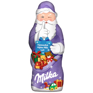 Milka | Figurina de ciocolata in forma de Mos Craciun 50g