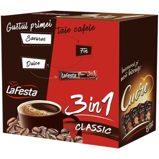 La Festa | Cafea instant, 3in1 classic 24x15.6g 374.4g