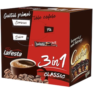 La Festa | Cafea instant, 3in1 classic 24x15.6g 374.4g
