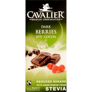 Cavalier | Ciocolata neagra cu stevia 85g