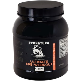 Pro Natura | Suplimente alimentare Ultimate Pre Workout, cu aroma tropicala 500g