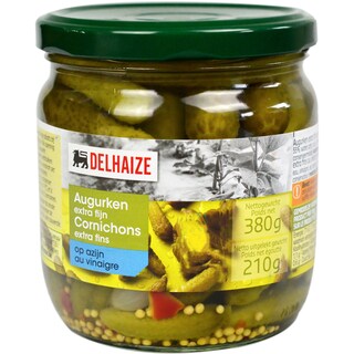 Delhaize | Castraveti cornichon in otet 380g