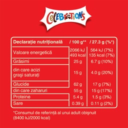 Celebrations | Selectie de ciocolata cu lapte 215g