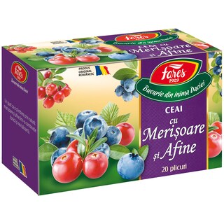 Fares | Ceai cu merisoare si afine 20x2g