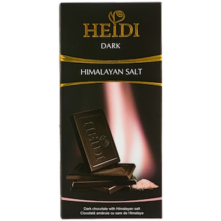 Heidi | Dark | Ciocolata amaruie cu sare de Himalaya 80g