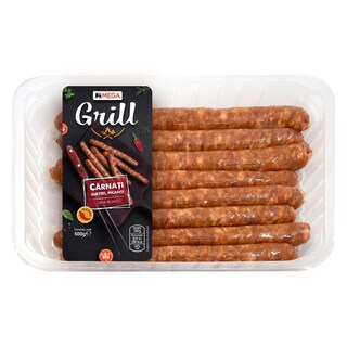 Mega Grill | Carnati subtiri picanti 500g