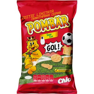 Pom-Bar | Fotbal | Snack din cartofi, expandat si prajit, cu sare 75g