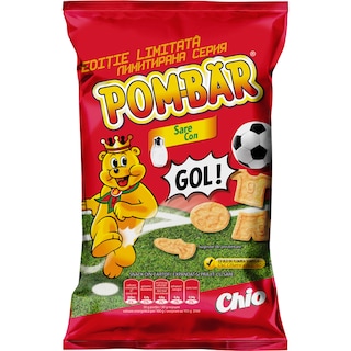 Pom-Bar | Fotbal | Snack din cartofi, expandat si prajit, cu sare 75g