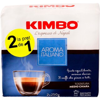 Kimbo | Cafea prajita si macinata Aroma Italiano 2x250g