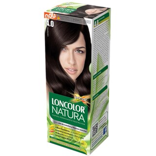 Loncolor | Natura | Vopsea pentru par 4.0 Castaniu