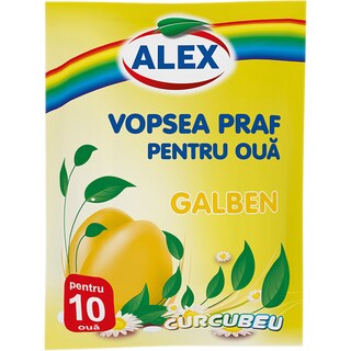 Alex | Vopsea praf 10 oua galben 7g