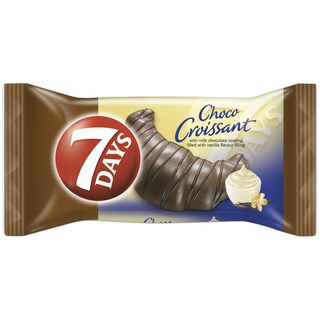 7Days | Croissant crema vanilie, glazura ciocolata 60g