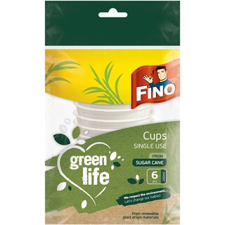 Fino | Pahare biodegradabile, 6 bucati