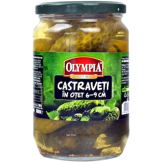 Olympia | Castraveti intregi 6-9cm in otet 680g