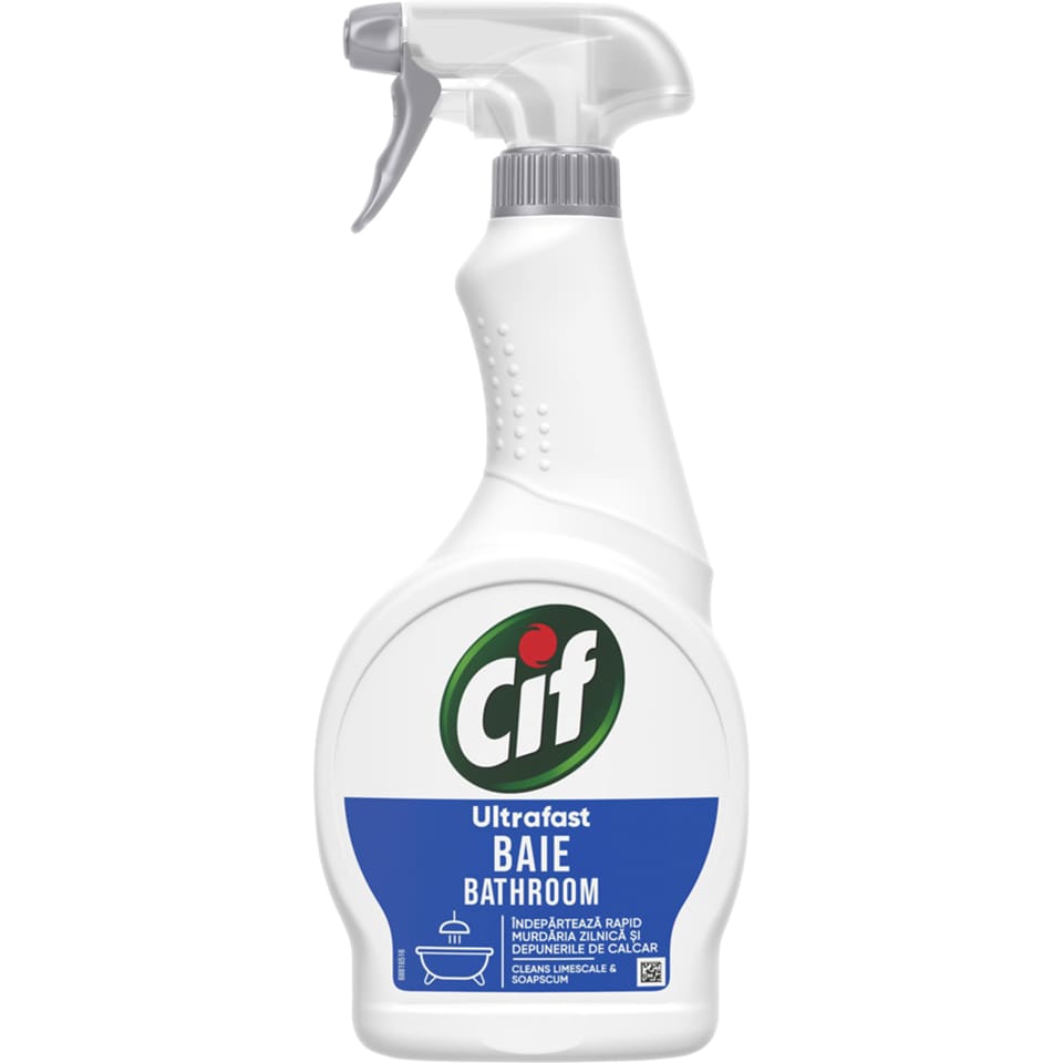 Solutie Curatare CIF Bagno Ultra Rapid Tip Spray, 500 ml, Ideal