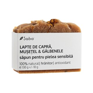 Sabio | Sapun 100% natural din lapte de capra, musetel & galbenele 130g