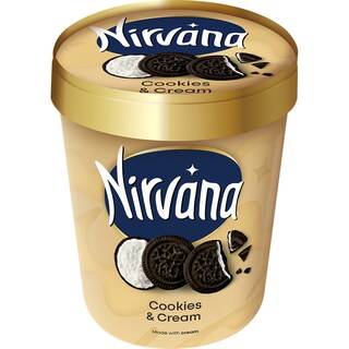 Nirvana | Inghetata Cookie & Cream 302g