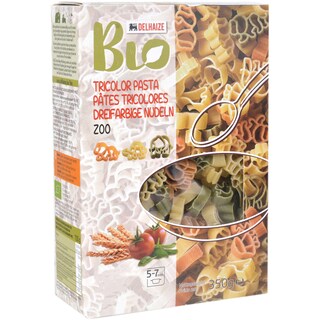 Delhaize Bio | Paste bio tricolor figurina zoo 350g