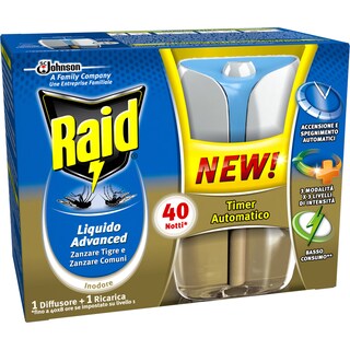 Raid | Aparat electric lichid Advanced impotriva tantarilor si tantarilor tigru 33ml