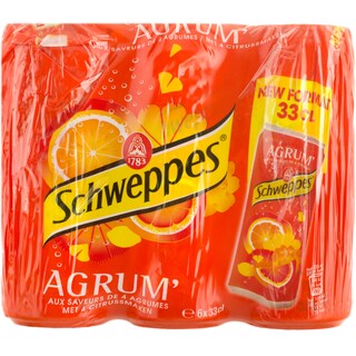 Schweppes | Agrum | Bautura carbogazoasa 6 bucati 6x330ml