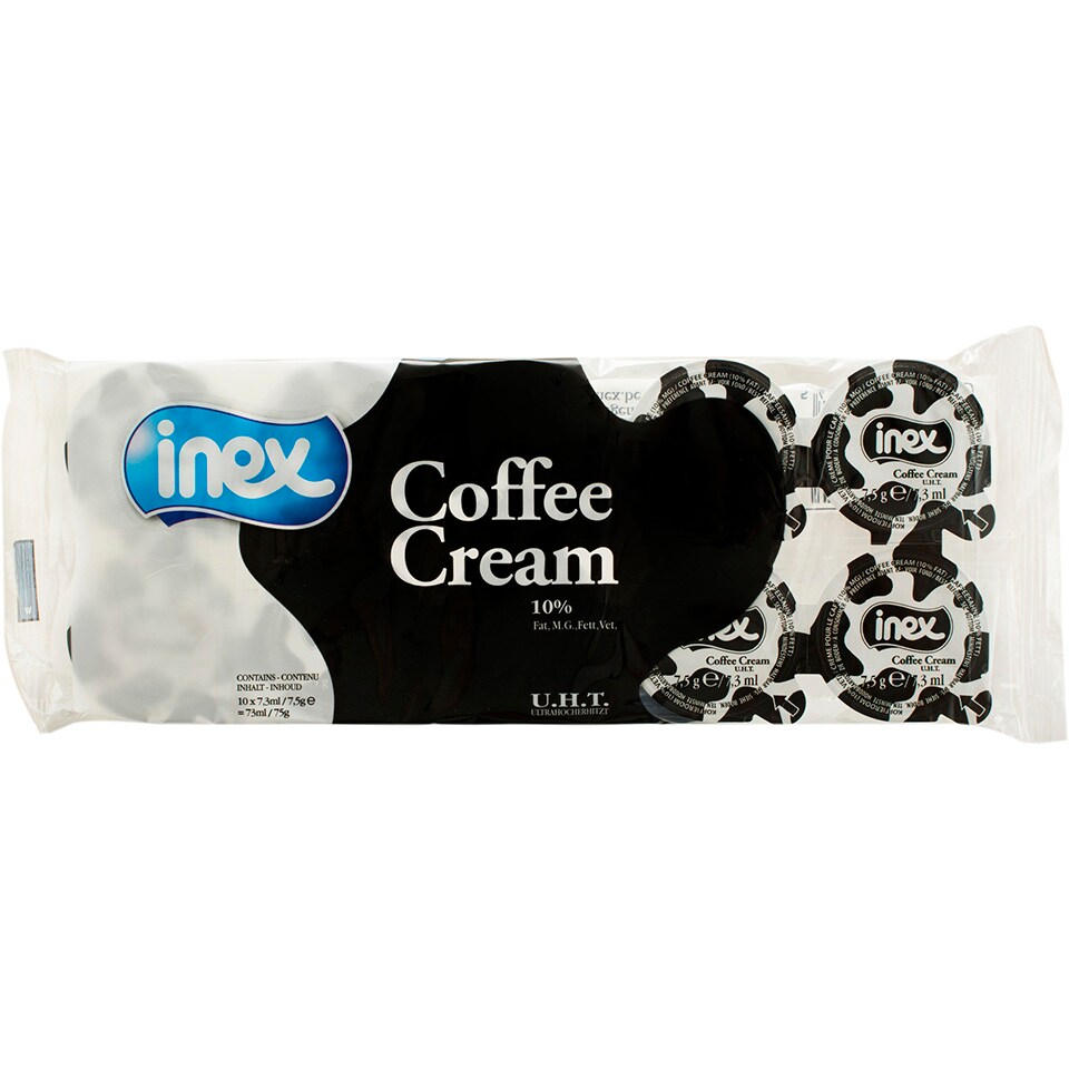 Inex | Crema pentru cafea UHT, 10% grasime, 10x7.5g | Mega-image