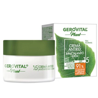 Gerovital | Plant | Crema antirid Microbiom Protect SPF 15 50ml
