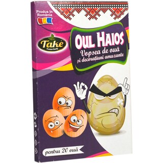 Take | Vopsea de oua si decoratiuni Oul Haios, 20 oua