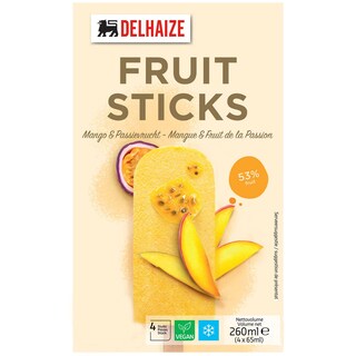 Delhaize | Sorbet cu mango si fructul pasiunii 4x65ml