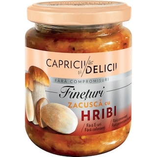 Capricii si Delicii | Zacusca cu hribi 250g