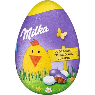 Milka | Oua de ciocolata cu drajeuri 50g