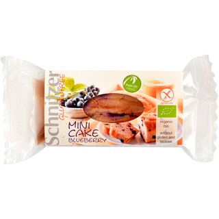 Schnitzer | Mini prajitura ecologica cu afine, fara gluten si lactoza 55g