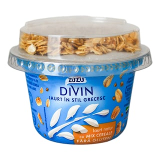 Zuzu | Divin | Iaurt in stil grecesc cu mix cereale fara gluten 160g