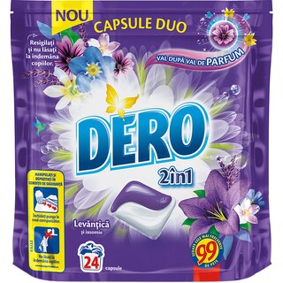 Dero | Detergent capsule pentru rufe, Levantica 24x24ml
