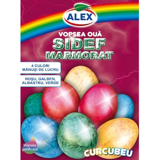 Alex | Vopsea sidef marmorat, 4 culori,  16ml