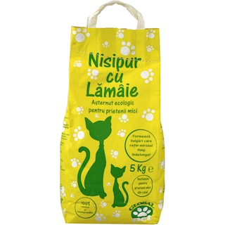 Nisipur | Asternut ecologic cu parfum de lamaie pentru pisici 5kg