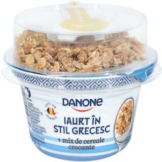 Danone | Iaurt si topping de ovaz, cereale crocante si miere 170g