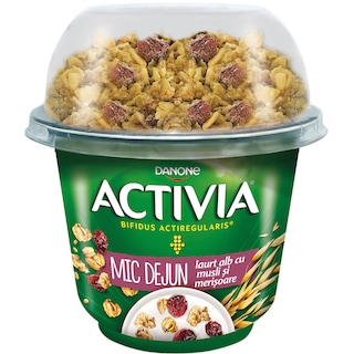 Activia | Iaurt mic dejun musli si merioaser 168g