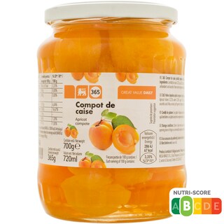 365 | Compot de jumatati de caise decojite 700g