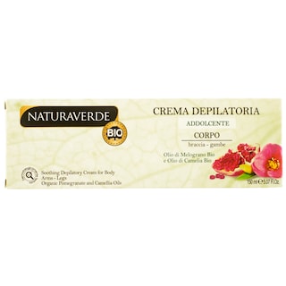 NaturaVerde | Crema depilatoare bio cu rodie si ulei de camelie 150ml