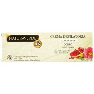 NaturaVerde | Crema depilatoare bio cu rodie si ulei de camelie 150ml