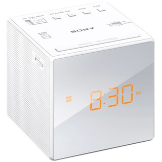 Sony | Radio cu ceas ICF-C1, alb