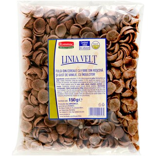 Linia Velt | Fulgi din cereale cu roscova si gust de vanilie 150g