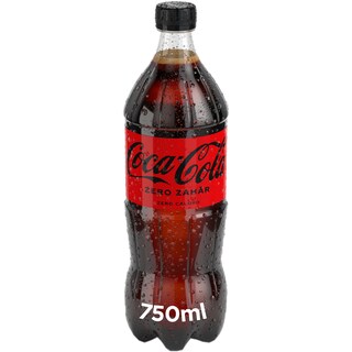 Coca-Cola Zero Zahar | Bautura racoritoare carbogazoasa cu indulcitori 750ml