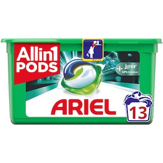 Ariel | All in 1 Pods | Detergent +Lenor Unstoppables 13 capsule