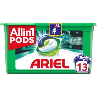 Ariel | All in 1 Pods | Detergent +Lenor Unstoppables 13 capsule