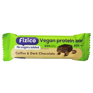 Fizico | Baton cu proteine vegetale cu cafea si ciocolata amaruie