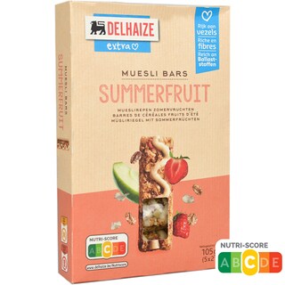 Delhaize | Batoane musli cu capsuni 5x21g