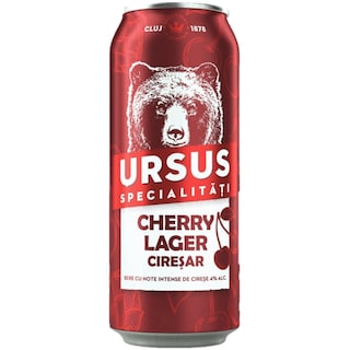 Ursus | Specialitati | Bere cu suc de cirese, Cherry Lager Ciresar 0.5L